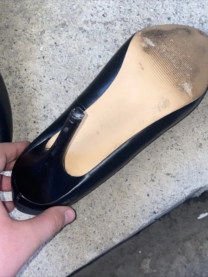 Plataforma de aguja Nicole Miller Oriela negra, talla 8,5-9 Foto 3 de 4