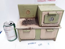 Vtg. Kingston 1930 Childs Electric Toy Stove Oven Model 481 Green Not Working