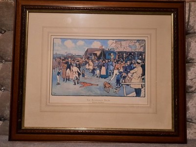 ''Unterwegs'' Bluemarket Races '' Cecil Aldin (1870-1935)
