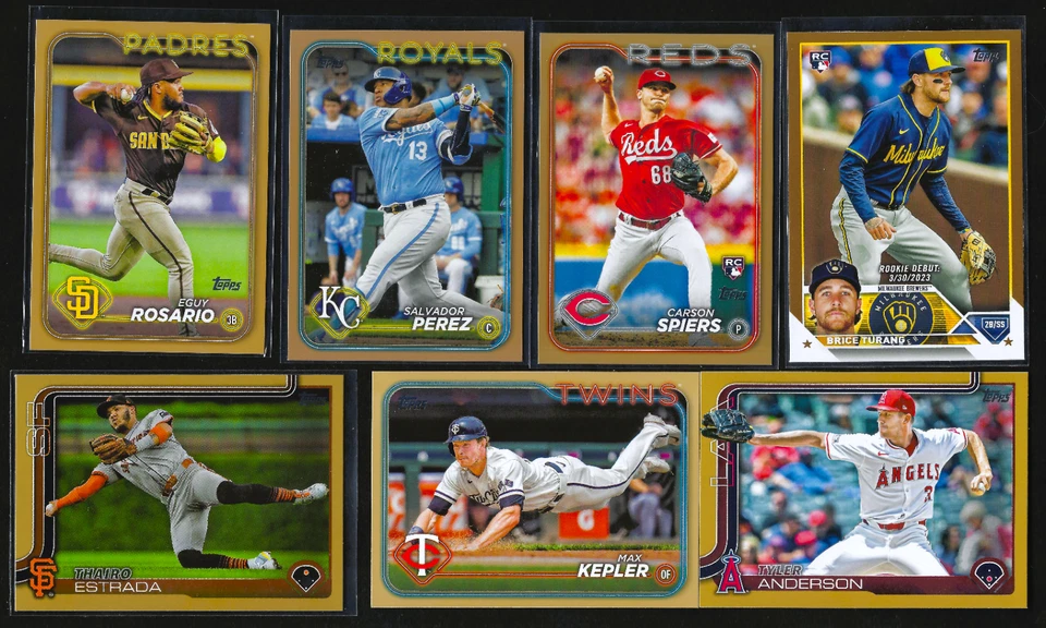 MLB Topps Gold 31 tarjetas ¡¡¡Lote!!! TODAS las tarjetas están numeradas /2023/2024/2025, ¡novatos! Foto 4 de 4
