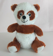Vintage World Plush Inc Soft Brown White Panda Bear 8" Plush
