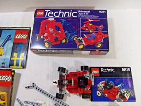 Vintage LEGO Technic Parts Speedway Bandit 8815, 8024 Parts Instructions