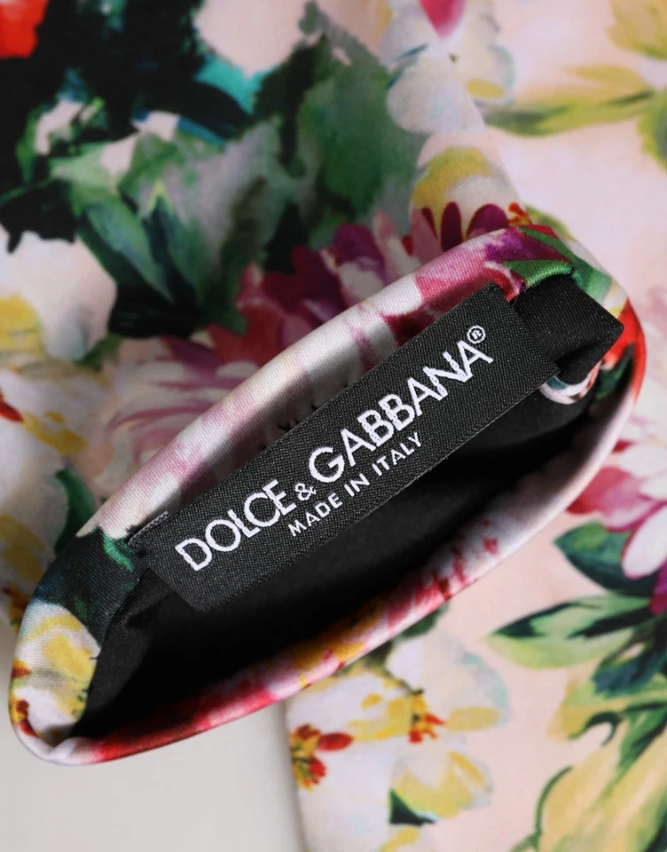 DOLCE & GABBANA Gloves Multicolor Flower Elbow Length Mitten 7.5 / M RRP 560usd - Image 2 of 4