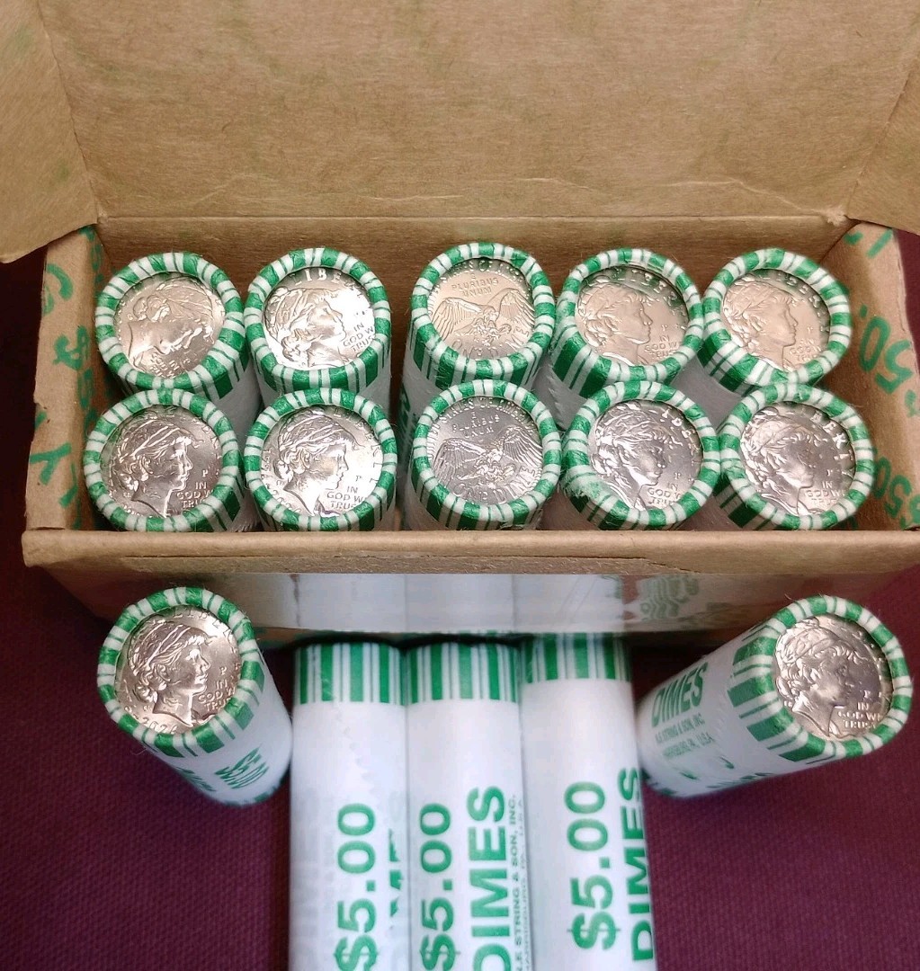 2026 P SemiQ Duel Date Dime Roll (1)Original Bank Wrapped Roll 