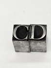 New ListingVtg Antique Lead Printing Press Visit Typeset Letters Metal D & C