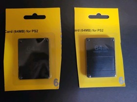 New Sony PlayStation 2 PS2 DualShock 2 Controller & 2 Memory Cards Black Sealed