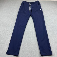 FIGS Yola Skinny Scrub Pants Womens Small Blue High Waist Medical Nursing Tw2000