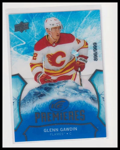 2020-21 Upper Deck Ice Premieres Glenn Gawdin Calgary Flames #/999
