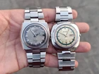 Lot of 2 Vintage Rare SEIKO 5 Automatic SS Men's Japanese Wristwatches Working