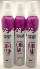 Not Your Mother's Curl Talk Mousse 7oz, 3-Pack, Lightweight Hold NEW