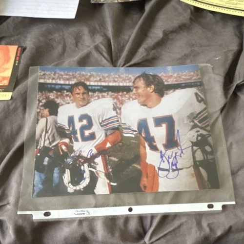 Lyle & Glen Blackwood Signed Miami Dolphins NFL Football Photo Original