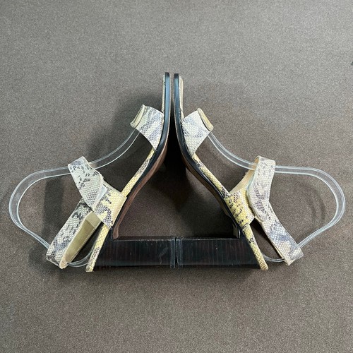 Maggio & Rossetto Snakeskin Leather Made In Italy Block Heel Sandals Wmns. EU 40 - Picture 6 of 13