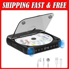 Portable CD Player Personal CD Players with Bluetooth for Car, Rechargeable Smal