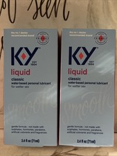 K-Y Liquid Classic Water Based Personal Lubricant 2.4 Oz (2 Pack) Exp 06/26