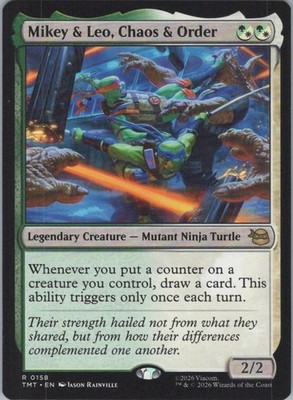 Normal Mikey & Leo, Chaos & Order R Teenage Mutant Ninja Turtles 158 NM