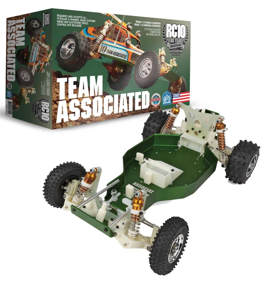 Team Associated RC10 40th Anniversary Green Edition Kit #6010 - Image 2 of 4