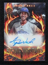 2024 Bowman Rising Infernos Auto 94/99 Arjun Nimmala #RIA-AN Auto bw8