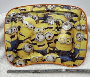 Despicable Me Minions Child's Metal Snack Tray Used GUC