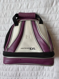 Brunswick Nintendo DS Travel Carrying Case Zipper Bag Purple/White.