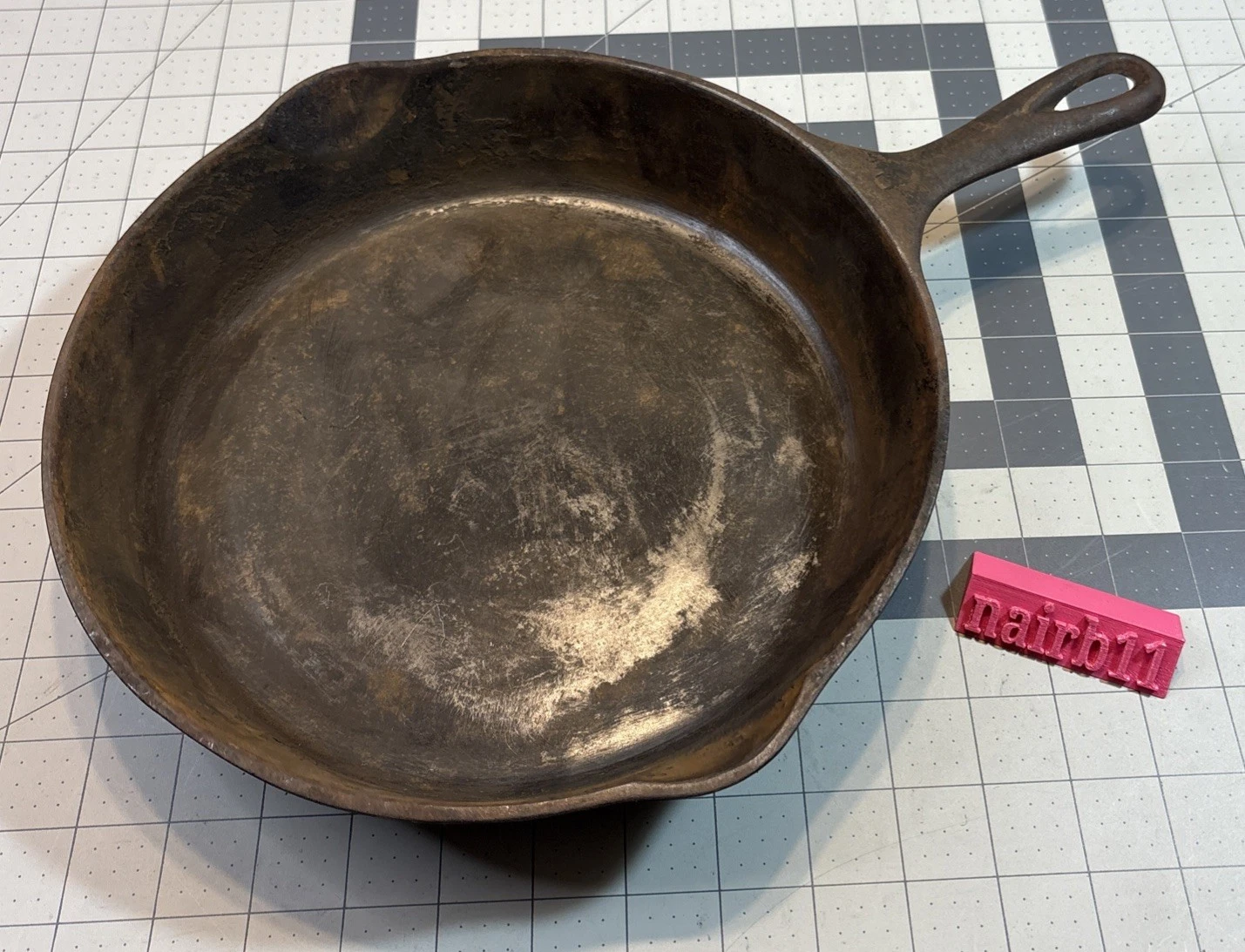 Wagner Ware Sidney-O- Cast Iron Skillet 1053 T 10" No. 8 Double Spout
