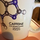 Orca Coatings Ceramic Coffee Mug White Caffeine Molecule Science Novelty Design — photo 2