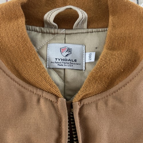 Tyndale FR Vest Mens 2XRG Brown BRANDED 47 CAL CAT 4 NFPA 2112 Workwear #8744 - Picture 4 of 14