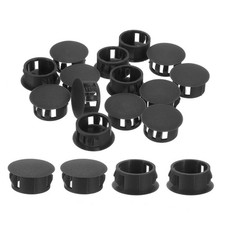 18Pcs 17mm 11/16" Flush Type Panel Round Snap in Fastener, Black