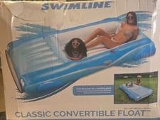 NEW Swimline Classic Convertible Pool Float (105" x 66") - Box Damage - Unused!