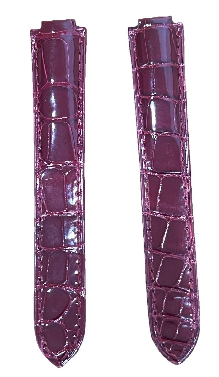 New Cartier Ballon Bleu 36mm Red Alligator Watch Strap / Band 18mm