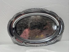 Irvinware Sugar & Creamer SERVING TRAY ONLY Chrome 9.5" Tray USA