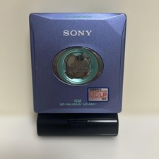 Sony MD Walkman MZ-E501 Portable MD Player Color Blue No Box Used