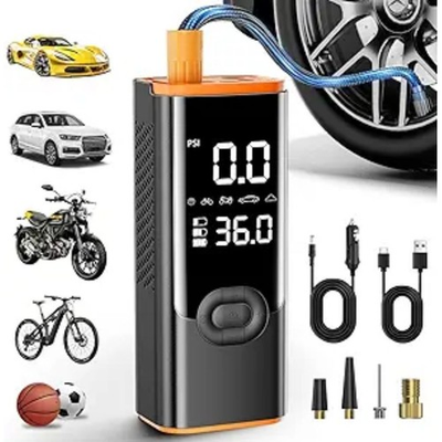 #ad #ad Portable Air Compressor 180PSI Air Pump for Car Tires with 25000mAh Battery On $28.49