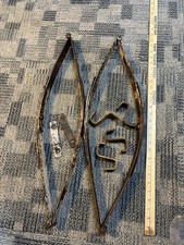 Vintage Old Farm Wagon Seat Leaf Springs Buggy Buckboard Original Brackets Vintage Old Farm Wagon Seat Leaf Springs Buggy Buckboard Original Brackets
