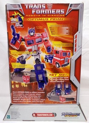 Transformers Masterpiece 20th DVD Edition Optimus Prime Walmart