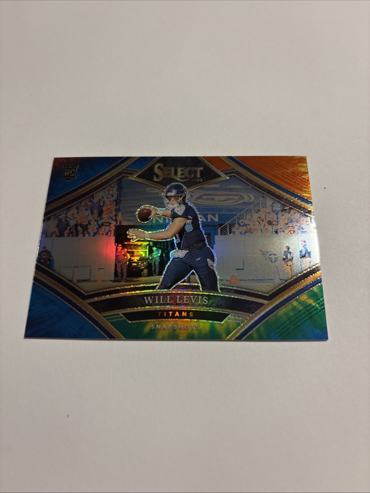 Will Levis 2023 Panini Select Snapshots Tie-Dye Prizm #'d 24/25 SSP Rookie (RC)