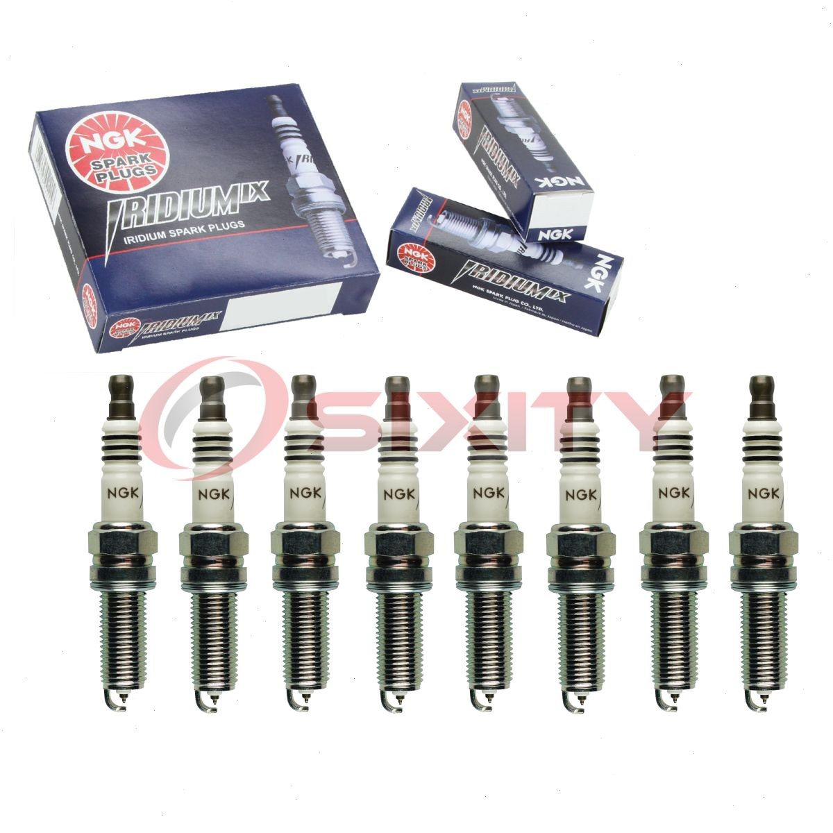 8 pcs NGK Iridium IX Spark Plugs for 2007-2011 Mercedes-Benz E550 5.5L V8 - al