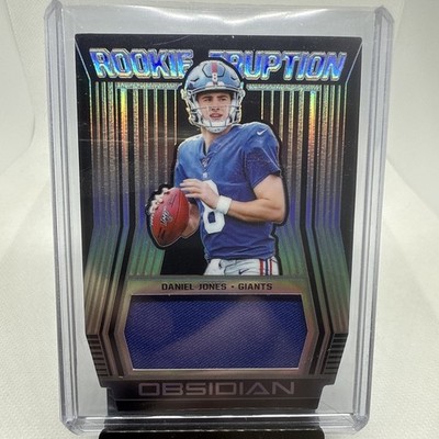 2019 Panini Obsidian Daniel Jones Rookie Patch 98/100 Rookie Eruption SP NO RE-2