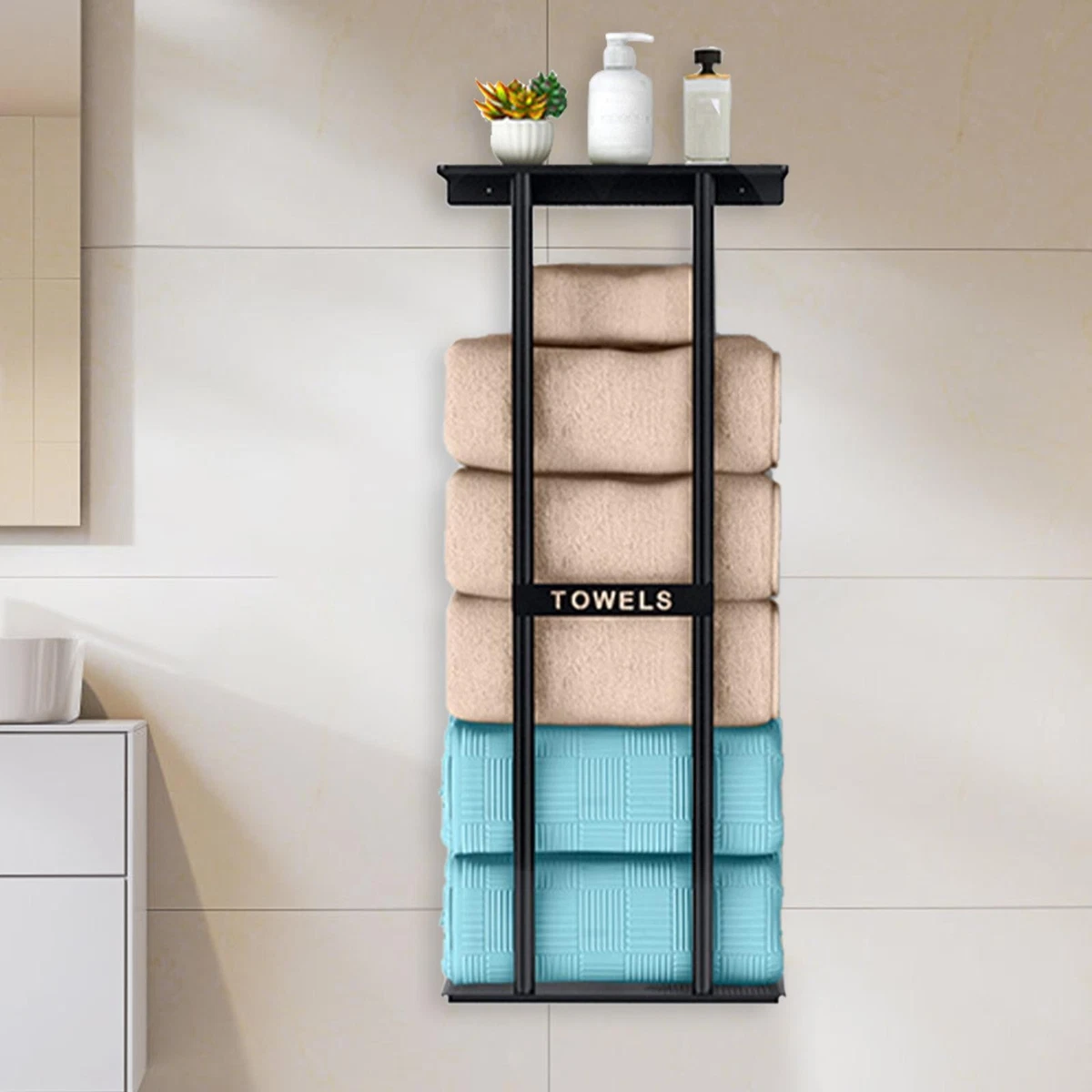 Accessori Bagno - Porta Salviette Ad Anello In Ferro Battuto - 7