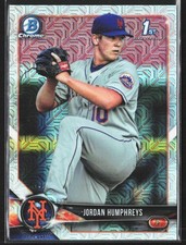 2018 Bowman #BCP66 Jordan Humphreys Chrome Prospects Mojo Refractor