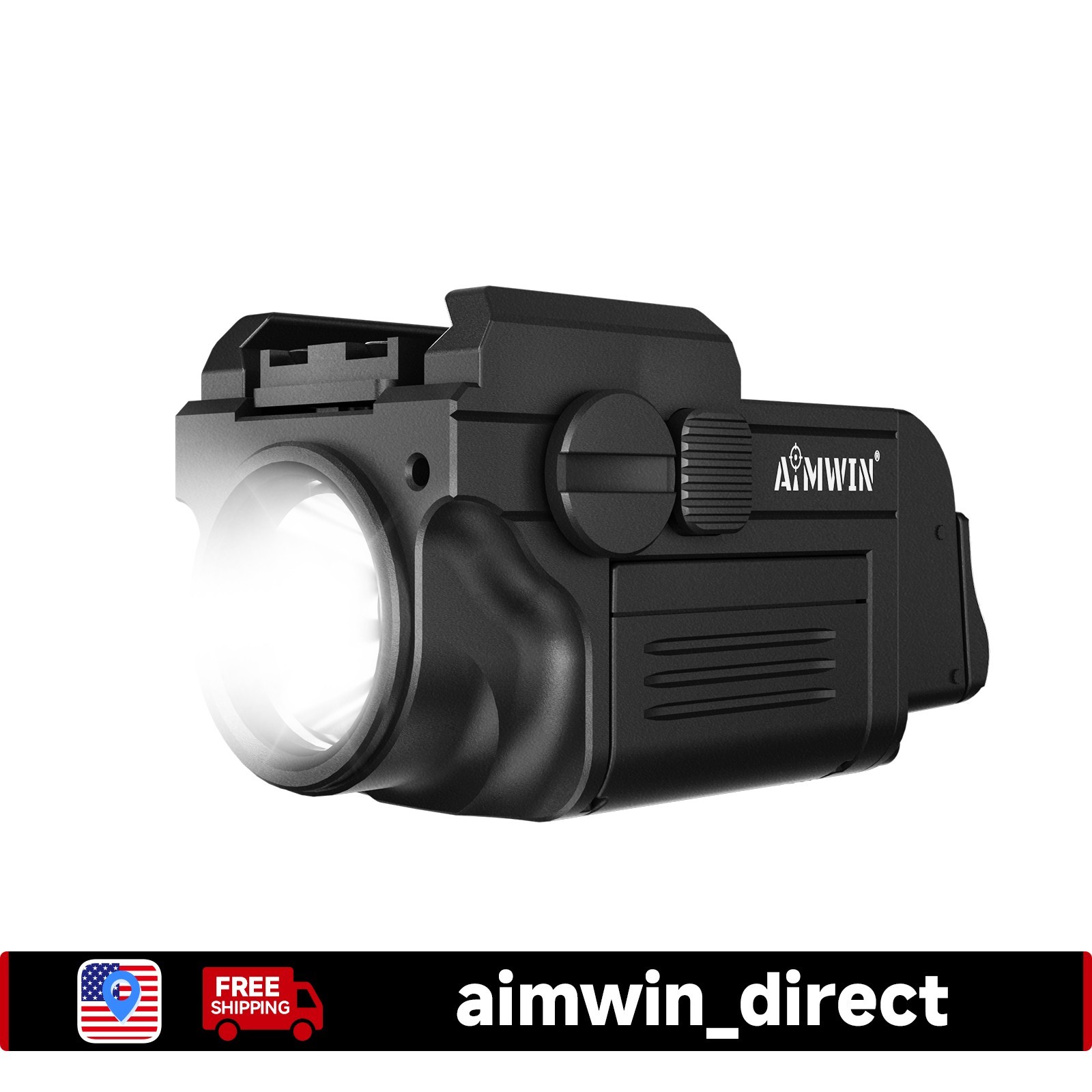AIMWIN WL10 Tactical Weapon Light 900 Lumens Compact Rail Mounted for Glock 1913