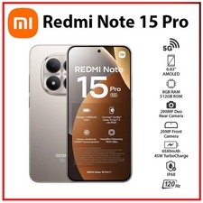 Xiaomi Redmi Note 15 Pro 8GB 512GB TITANIUM Dual SIM Unlocked Android Cell Phone