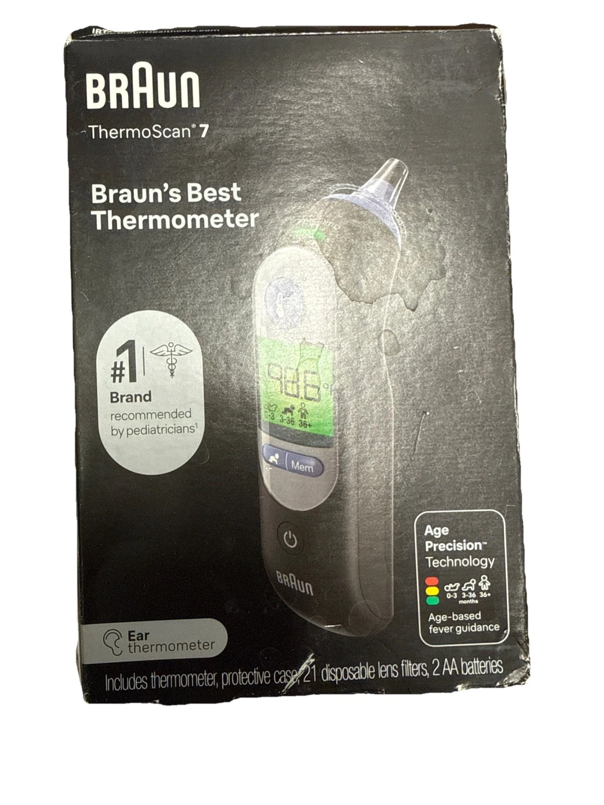 Braun IRT6520US Battery Powered Infrared Digital In Ear Thermometer with...a
Opens in a new window o