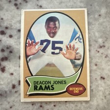 Topps 1964 Topps Deacon Jones Rookie #125 Los Angeles Rams NFL Football Card. rookie card picture