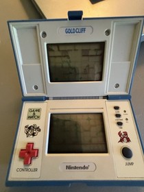 Nintendo Game And Watch Gold Cliff MV-64 Multiscreen 1988 Tested Works Extra Bat