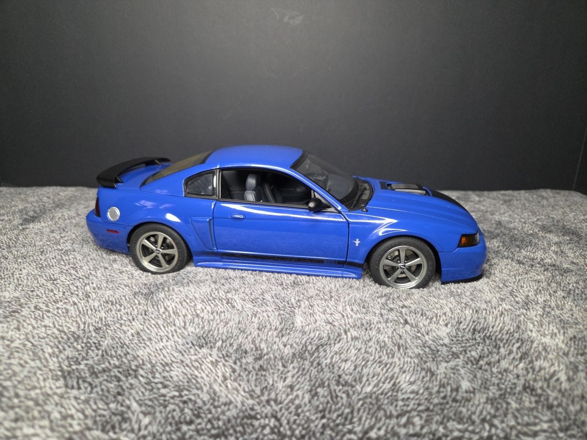 AutoArt 2003 Ford Mustang Mach I - Azure Blue - 1/18 Diecast With