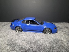Auto Art  #73001 Diecast 2003 Ford Mustang Mach I - Azure Blue - 1/18 Scale