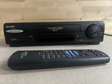 Sharp VCR VC-A552 Video Cassette Recorder With Remote - Not Working As-Is