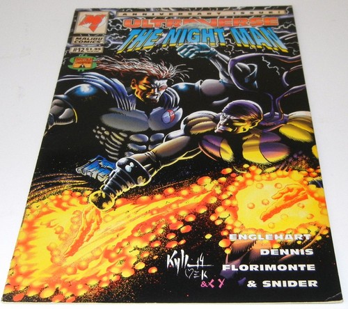 1994 MALIBU COMICS ULTRAVERSE "THE NIGHT MAN" #12 ANNIVERSARY ISSUE (UNREAD) 1 - Picture 3 of 4