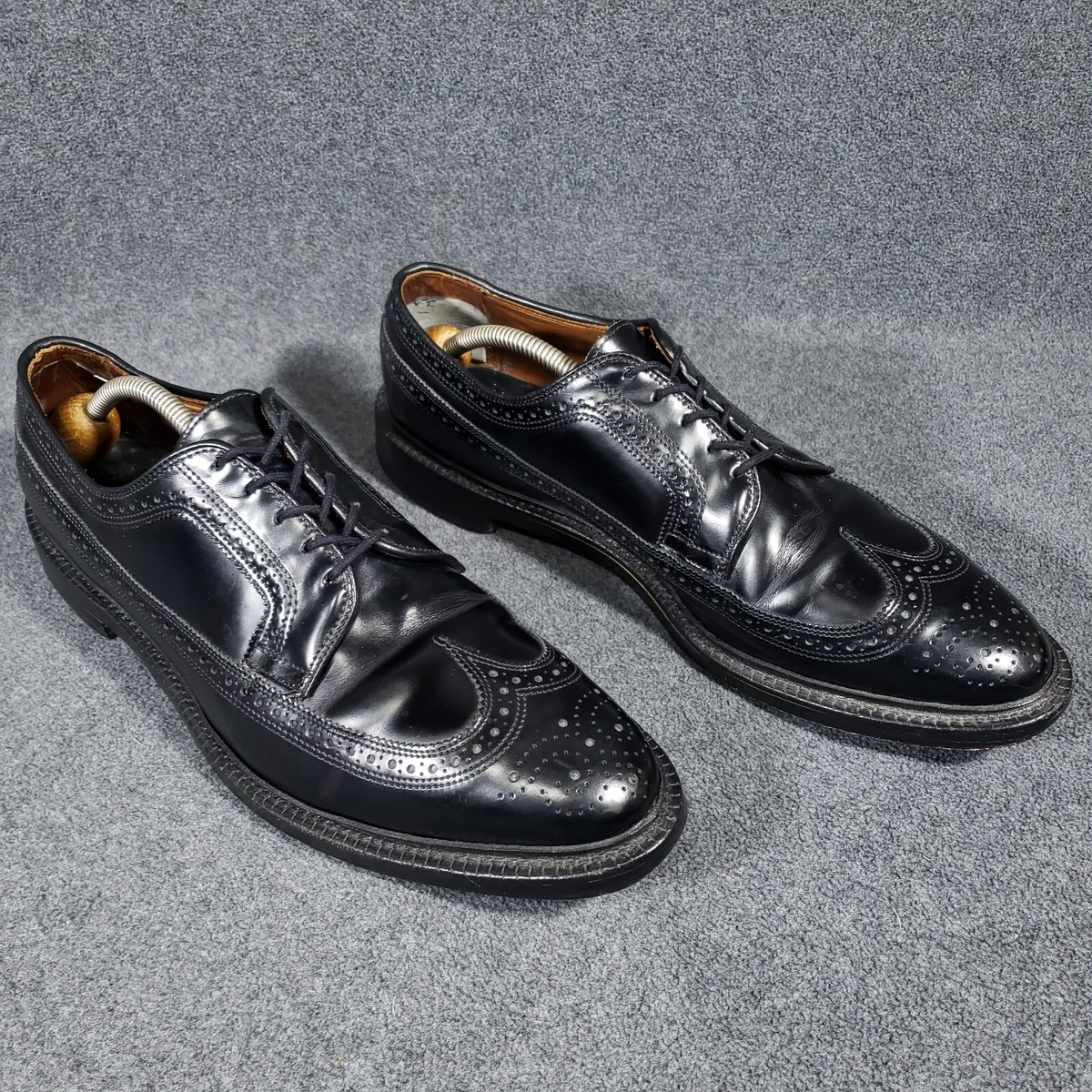 Allen Edmonds Black Wingtip Dress Shoes for Men for sale | eBay display picture 2