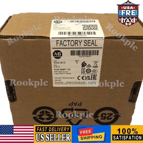 New Factory Sealed Allen Bradley Flex Logix 5000 DC Input Module - 5094-IB16